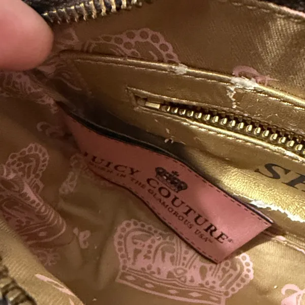 Vintage Juicy Couture Pink Suede Barrel Shoulder bag Y2K - Image 7