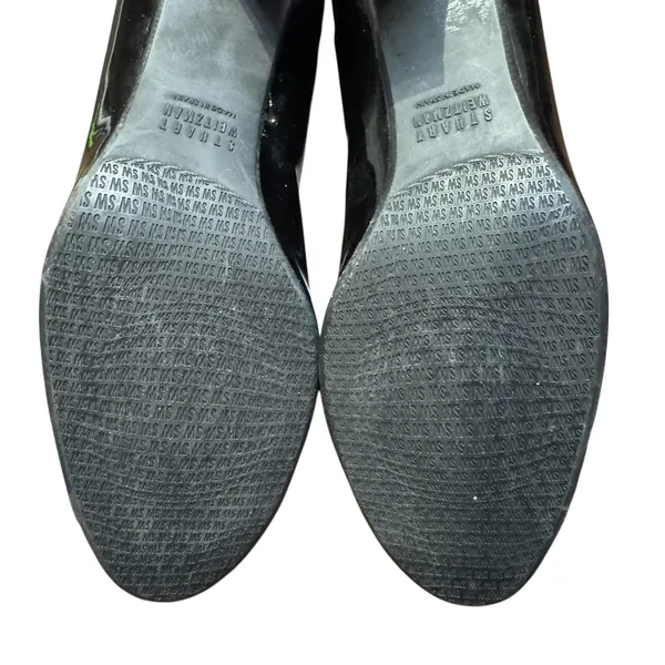 Stuart Weitzman Shoes Womens Size‎ 8 Black Patent Leather Block Heel Dress Pumps - Image 11