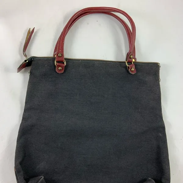 Vintage B.B. couture Blk & Brwn hand handle bag - Image 4