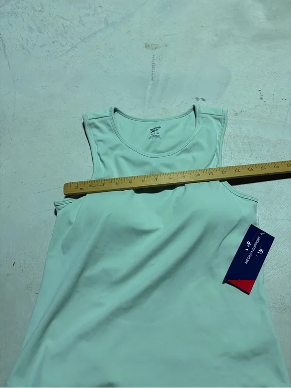Reebok NWT mastermind bra tank top medium impact sea foam large MSRP$40 - Image 3