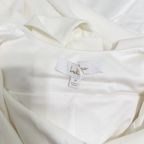 Lulus Loving Fate White Bow Square Neck Backless Maxi Dress size M - Image 7