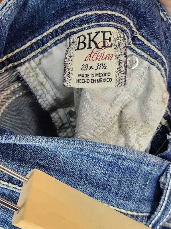 BKE Women's Skinny Jeans - Dark Blue Wash - Image 3