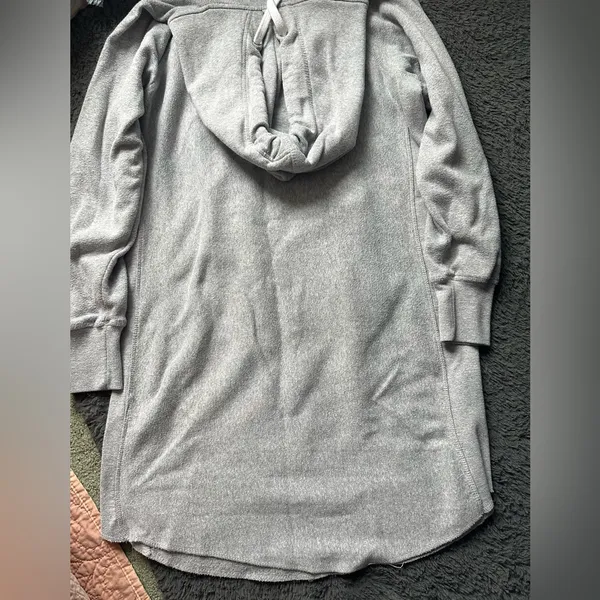 Nashville Gray Hooded Sweatshirt Dress, Medium - Image 4