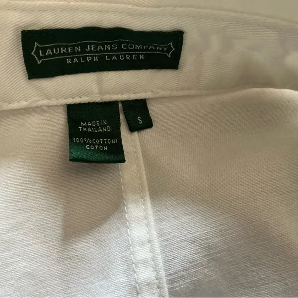 Ralph Lauren white nautical Provence fashion military jacket cotton preppy small - Image 7