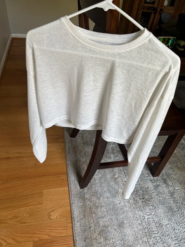 Cropped long sleeve White Size M - Image 3