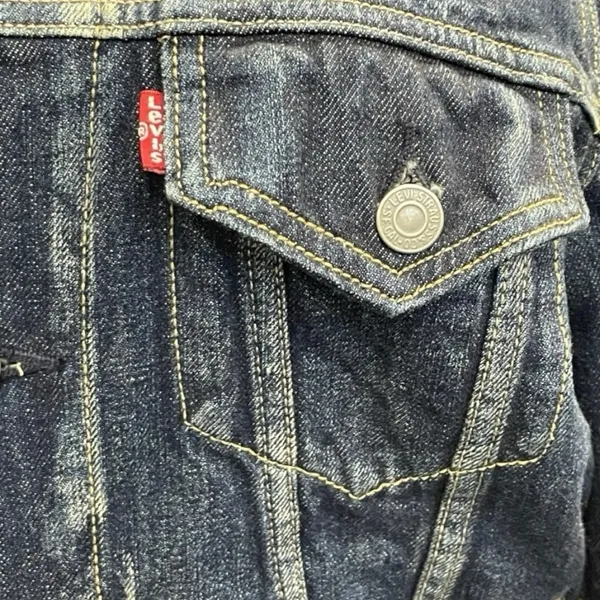 Levi's Blue Jean Jacket Size S - Image 4