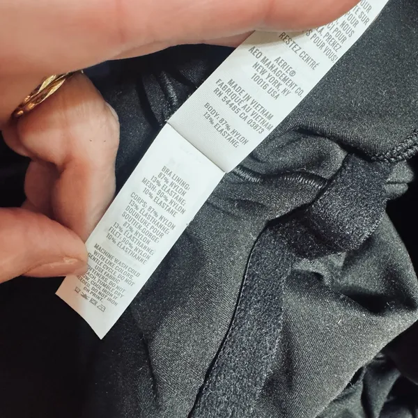 Aerie Offline Brami Crop Tank Top Black cami removable padding sports bra S - Image 6