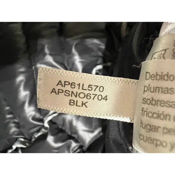 Andrew Marc Long Down Puffer Coat Black XL 650 Fill Packable Hooded Winter - Image 10