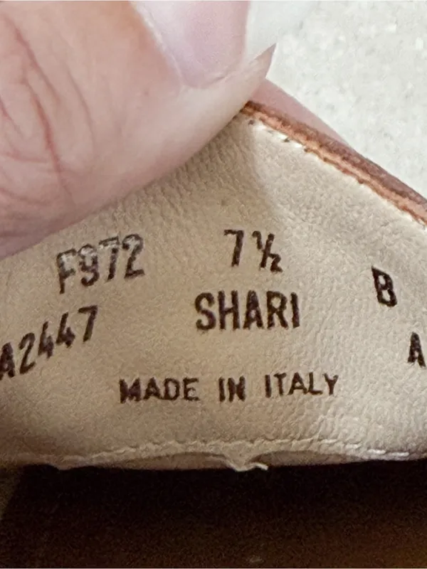 Coach Shari Nappa Camel Natural Tan Vacchetta Leather Slip On Penny Loafer 7.5 B - Image 10