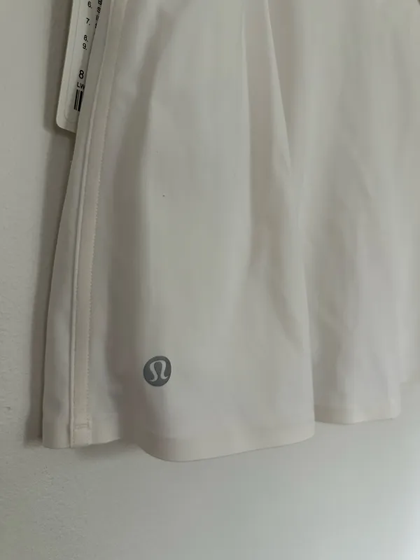 Lululemon Super-High-Rise Side-Slit Tennis Skirt White 8 - Image 5