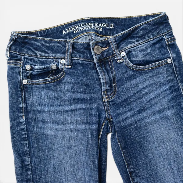 AMERICAN EAGLE Late 2000s Denim Low Rise Boyfriend Jeans - Image 2