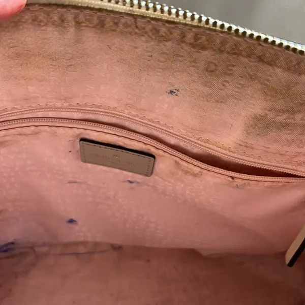 Kate Spade Cream/Pebble Wellesley Small Rachelle Satchel Crossbody Bag - Image 4