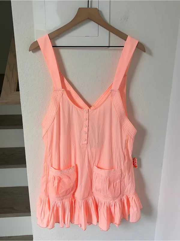 Free People Happy Just Camping Set - Pastel Peach - XL - NWT - Image 2
