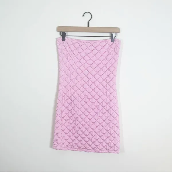Frankie’s Bikinis Taylor Strapless Tube Dress Baby Pink XL - Image 3