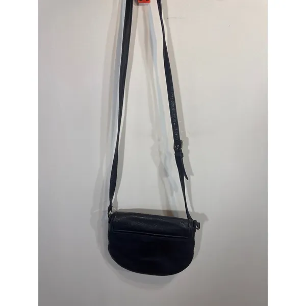 Kate Spade NY Black Leather Saddle Crossbody‎ Bag Adjustable Strap Boho Chic - Image 15