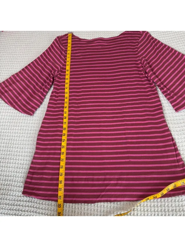 Free People Beach T-Shirt Mini Dress Womens Medium Pink Tunic Shift Boho Resort - Image 9