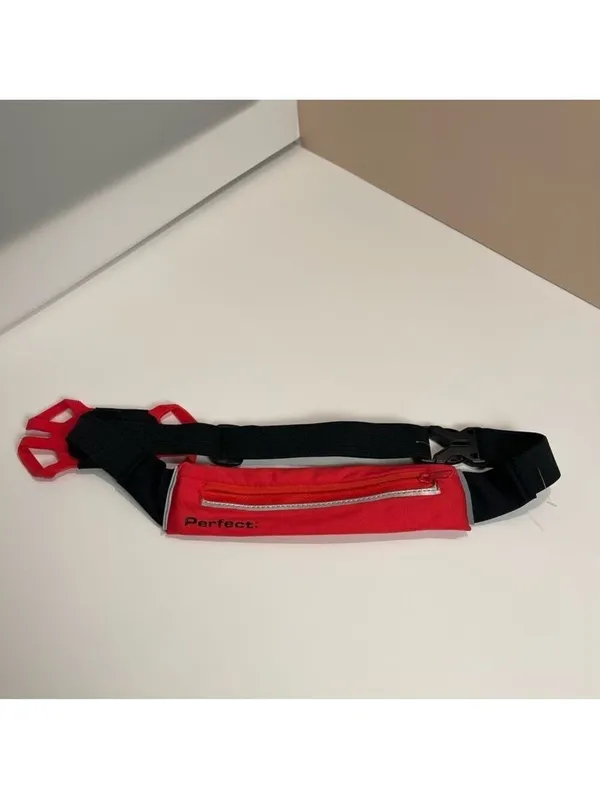 Perfect Red Running Belt Waist Fanny Pack Phone Holder Adjustable Fitness NEW - Image 2