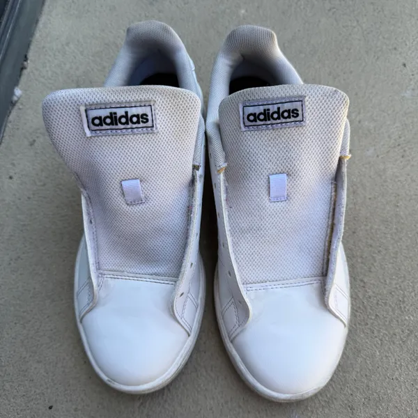 🤍 Adidas Grand Court White Black Stripe Sneakers Size US 7 Women's Classic Tennis Casual Shoes Y2K Minimalist 🤍 - Image 5