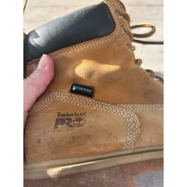 TIMBERLAND Pro 24/7 Direct Attach Steel Toe Boots Wmns 9‎ Wheat A1KJ8 Waterproof - Image 8