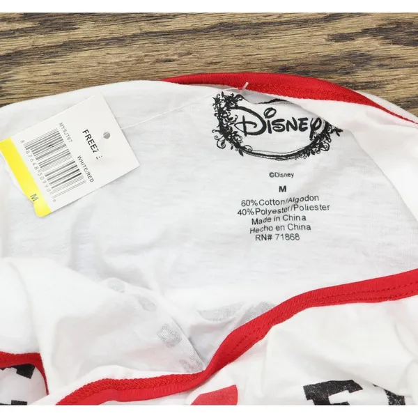 NWT Disney Juniors Mickey Track & Field Graphic Tank Top White M - Image 5