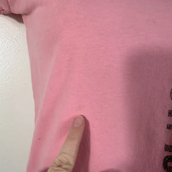 Vintage Y2K Abercrombie Pink Moose Logo Print Fitted Baby Tee Small S Preppy - Image 5