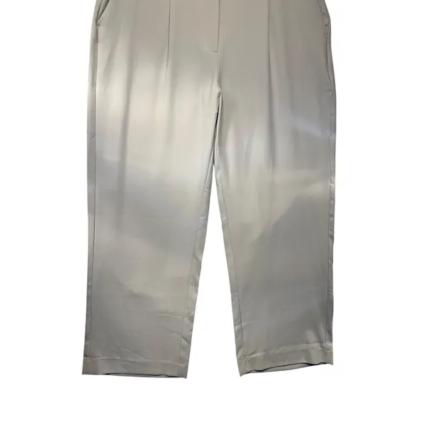 Old Navy Taylor Wide Leg Trouser Extra High Rise Beige Tan XL Pleated‎ Workwear - Image 4
