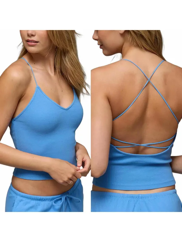 AE Strappy-Go-Lucky Tank Top American Eagle NWT Waterfall Splash Small - Image 2