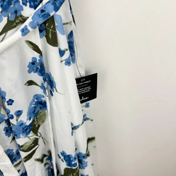 Lulus French Countryside White Floral Print High Low Dress Cocktail Small NWT - Image 12