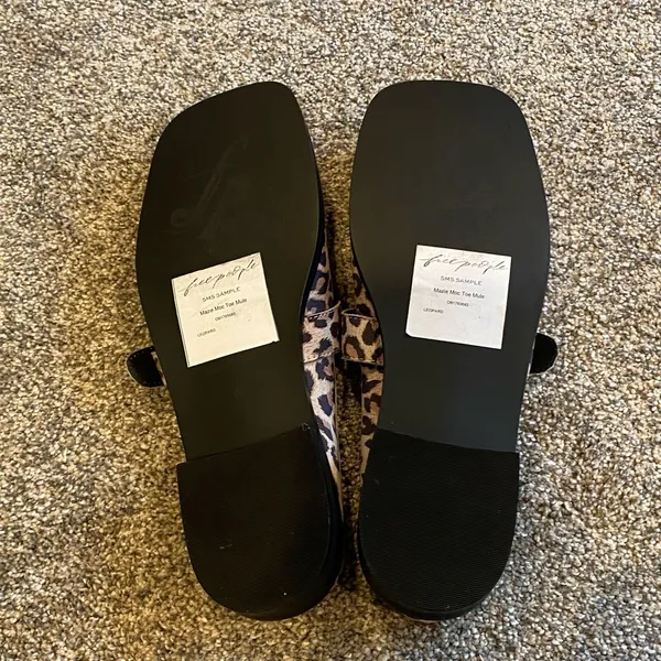 Free People Mazie Mule In Leopard Suede Size 39/ 8.5 - Image 8
