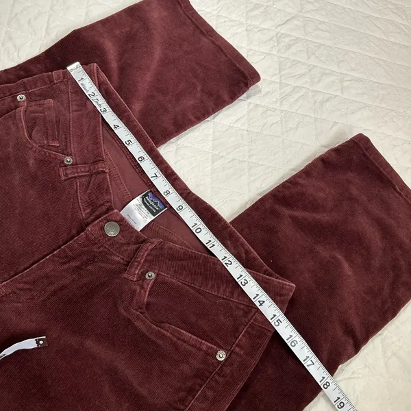 Patagonia Women’s Maroon Corduroy Pants size 28 - Image 5