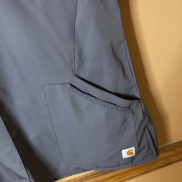 Carhartt‎ C12106 Women's Force Modern Fit Twill V-Neck Scrub Top Grey Size XS - Image 4