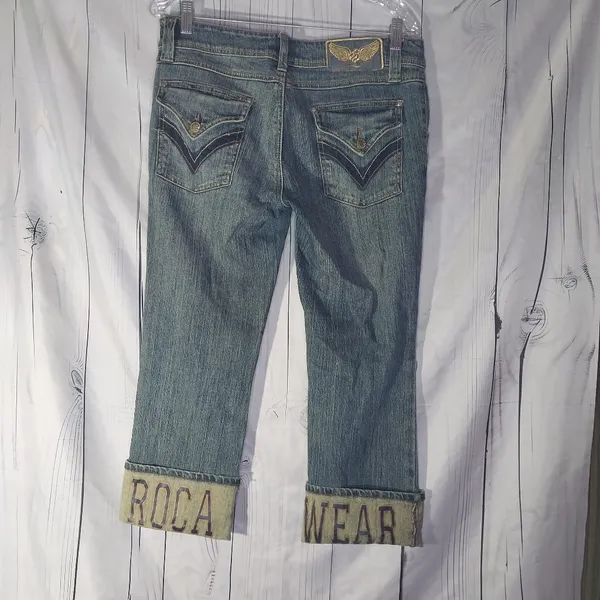 Rocawear Y2K 90's Denim Capri Size 11 - Image 8