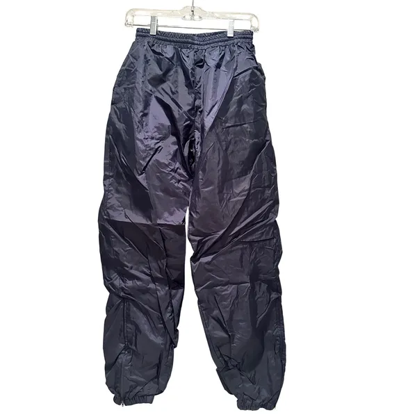 Acadia Womens Vintage Navy Blue Nylon Track Hiking Pants Small‎ Gorpcore - Image 2