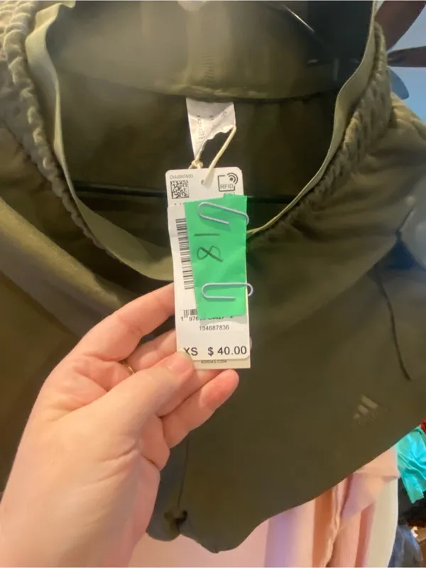 Olive Green Adidas super cute shorts new with Tag - Image 4