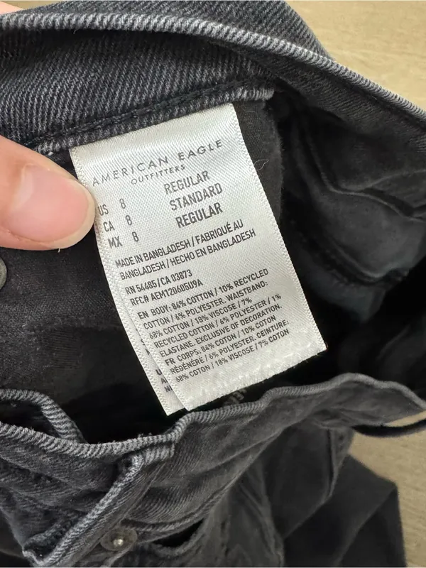American Eagle Black Highest Rise 90’s Boyfriends Jeans - Image 4