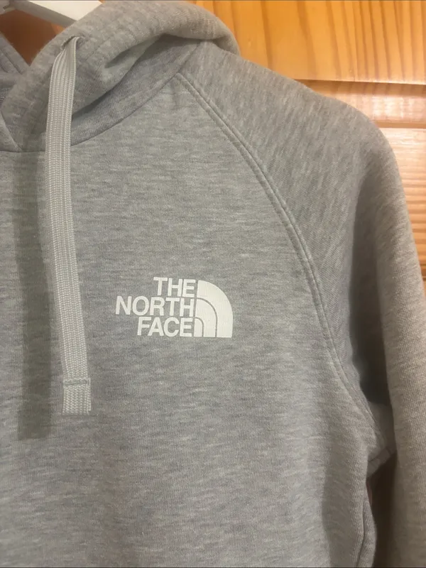 The North Face Grey Size Small Hooded Logo Sweatshirt - Image 2