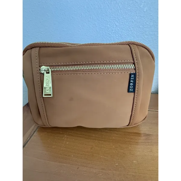 Zofrin‎ Brown Caramel Fanny Pack/Crossbody Unisex Multi Use Travel Vacation - Image 3