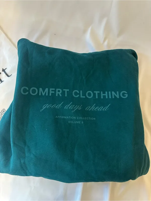 Affirmation Collection Volume 9 Teal Pullover Hoodie Green Size L - Image 2