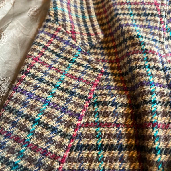 Women's Multicolor Plaid Blazer - Image 7