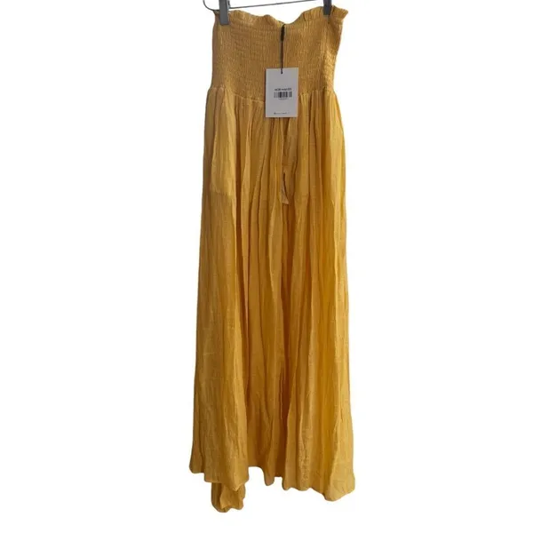 Hello Molly STAY FUN MAXI SKIRT in MUSTARD NWT 2 - Image 4
