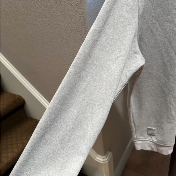 Adidas Light Gray Crewneck Top - Image 3