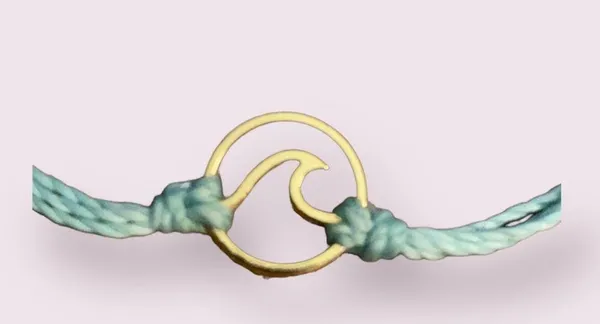 PuraVida bracket with wave charm #30 - Image 2