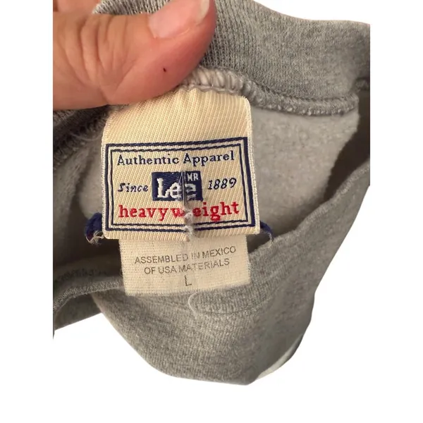 Lee Myrtle Beach Gray Sweatshirt Women's Large‎ Y2K - Image 2