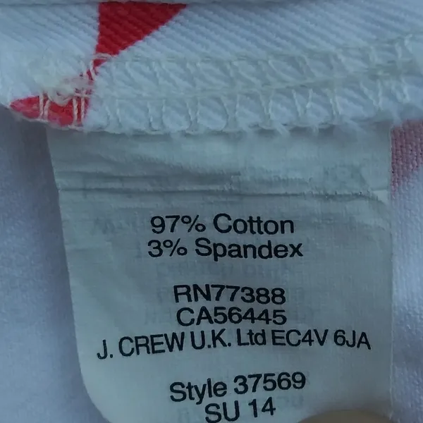 J.Crew Geometric Design Stretch Shorts Sz 2 - Image 6