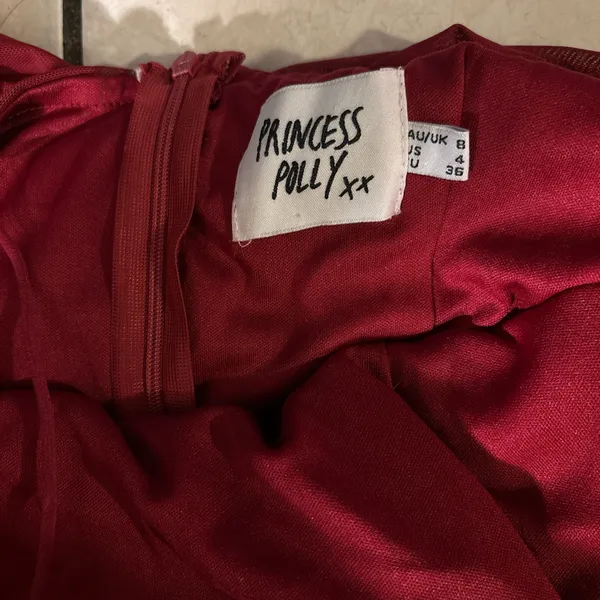 Red Mini Princess Polly Dress - Image 2