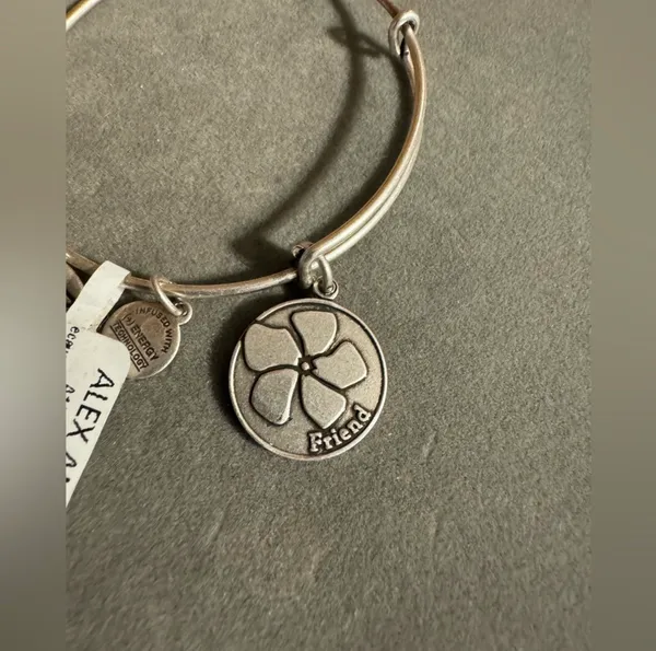 Alex and Ani Friend Silver Tone Bracelet - Image 2