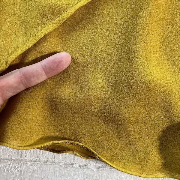 John Mark Tunic Top Womens Medium Yellow Sleeveless Boho‎ Swing Tank Layered Hem - Image 10