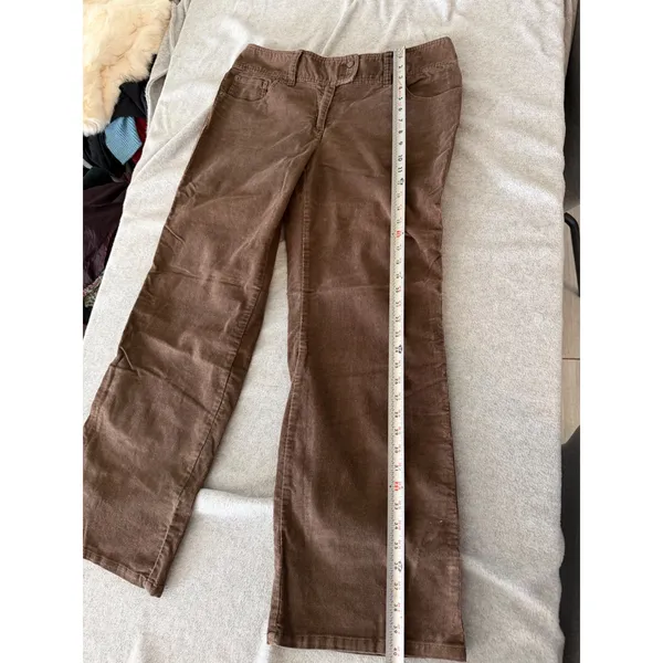 Y2K Victoria's Secret London Jean Corduroy Pants 14 Marisa Fit Brown Bootcut - Image 2