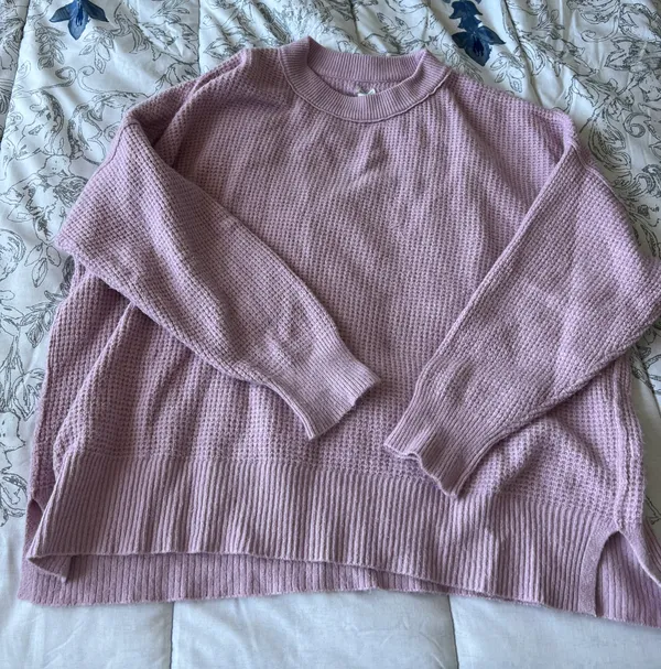 Aerie Oversized Waffle Crew Sweater - Image 3