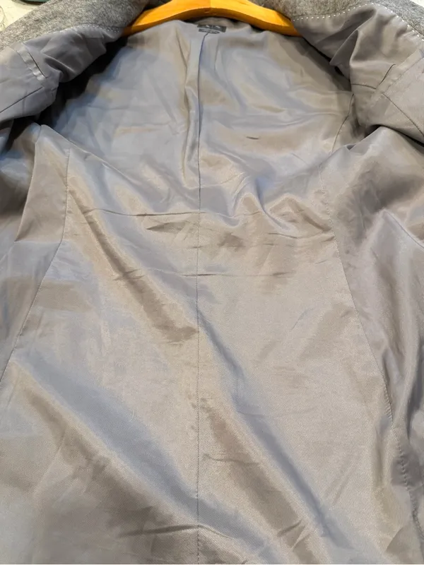 Armani Exchange Two-Tone Gray Wool-Blend Coat - Image 9